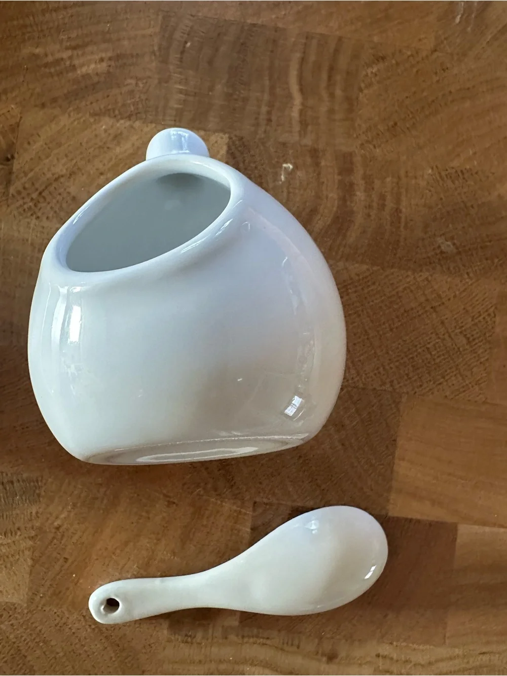 Mini Ceramic Porcelain Small Mortar and Pestle and mini salt or sugar container